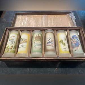 Tommy Bahama Colorful Shot Glass Collection Rare